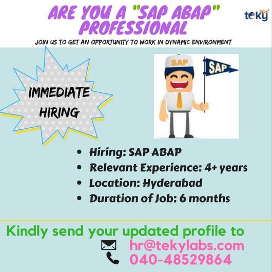 Abap freshers jobs in singapore